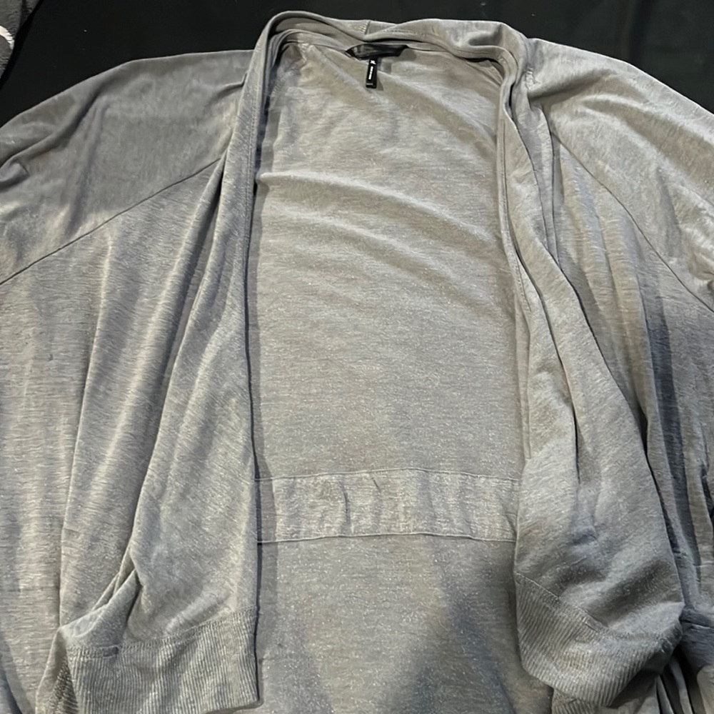 Long sleeve gray cardigan. Size extra large